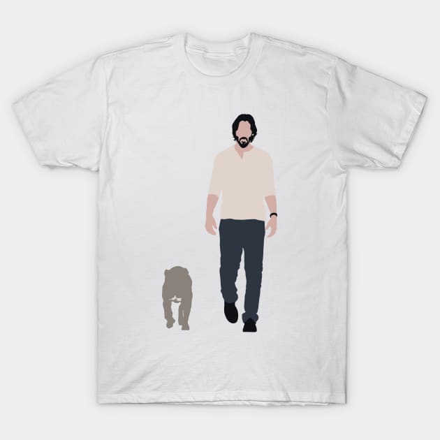 John Wick and dog T-Shirt by FutureSpaceDesigns